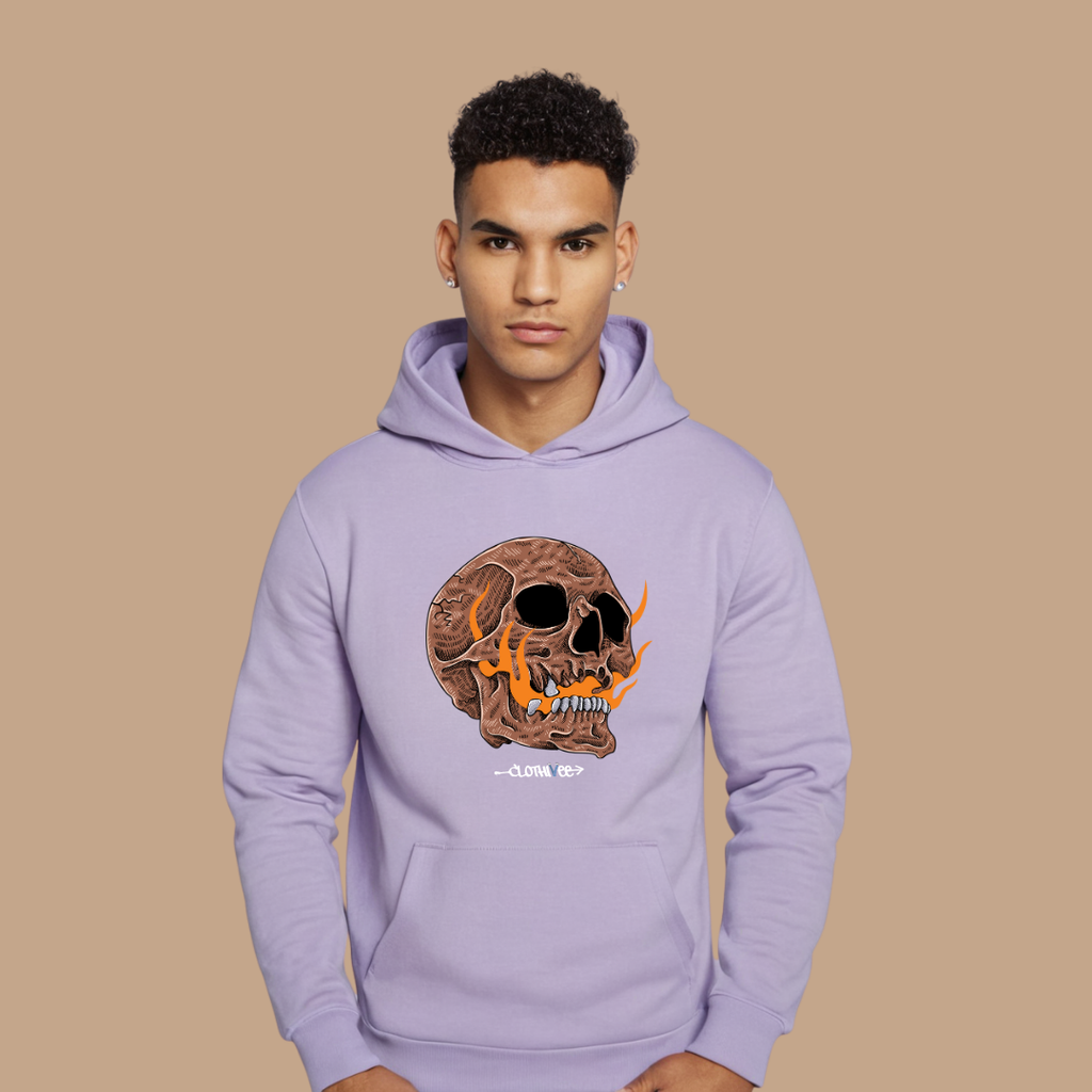 Inferno Skull Graphic Hoodie