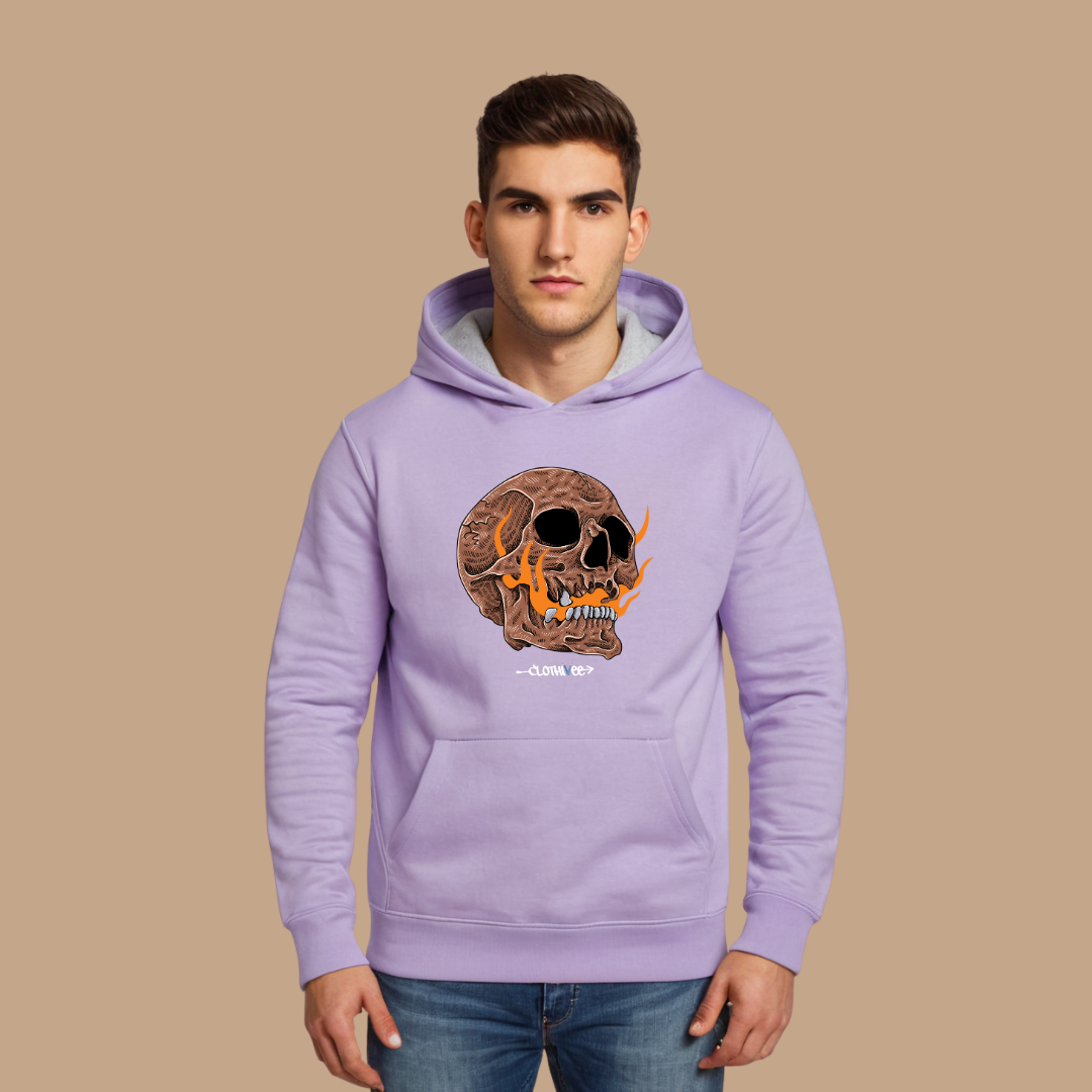 Inferno Skull Graphic Hoodie