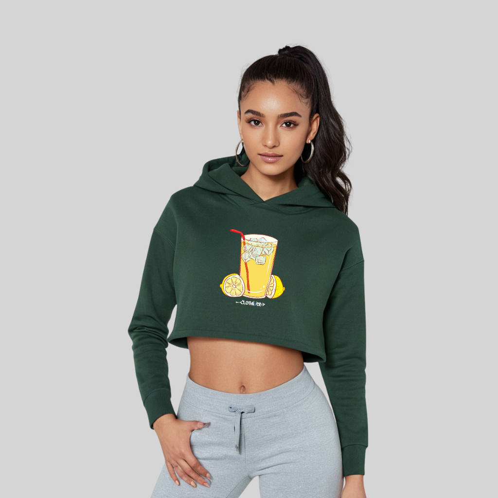 Lemonade Mood Women’s Crop Hoodie