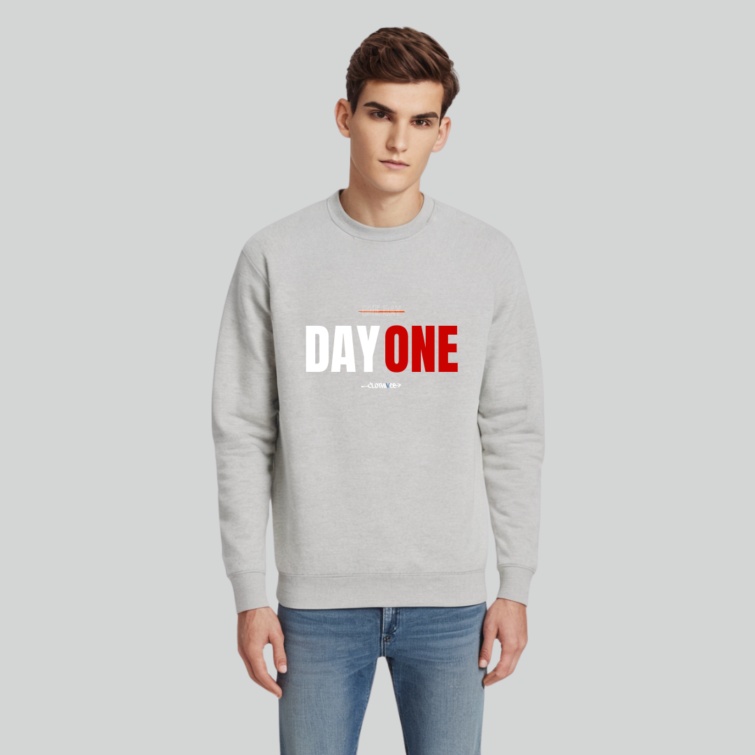 Clothivee Day One Crew Neck Sweatshirt