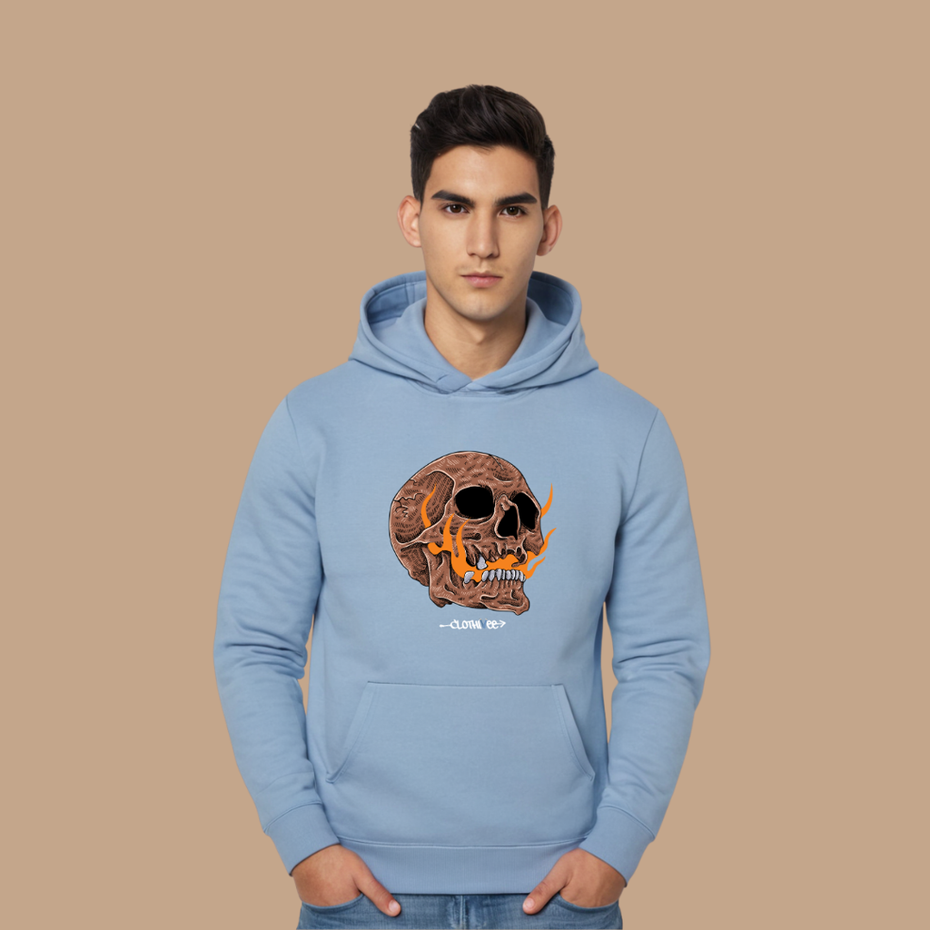 Inferno Skull Graphic Hoodie