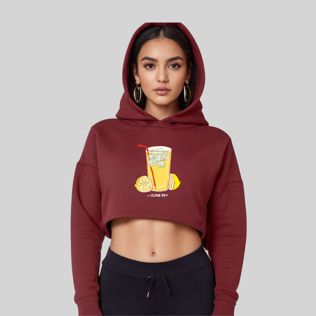 Lemonade Mood Women’s Crop Hoodie