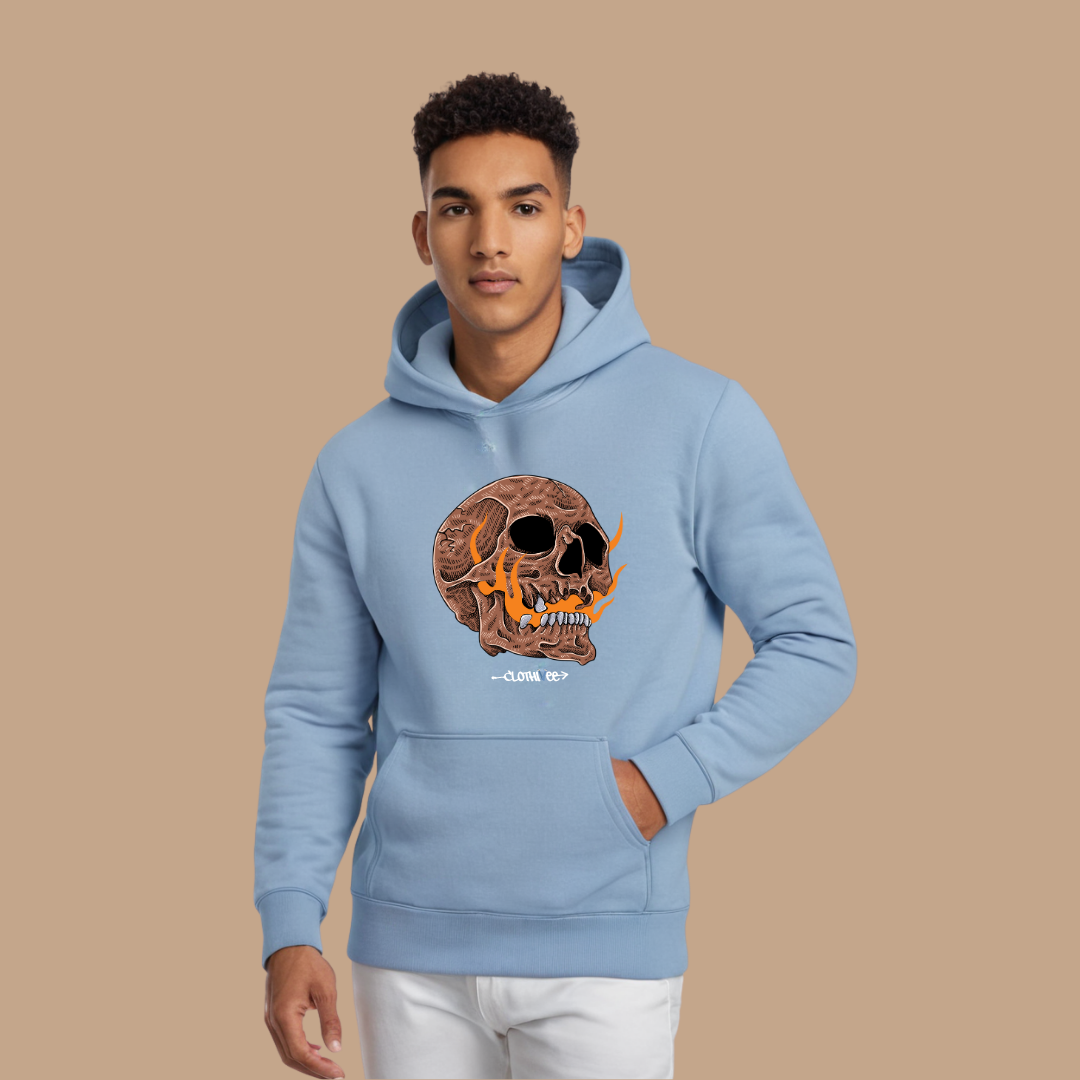 Inferno Skull Graphic Hoodie