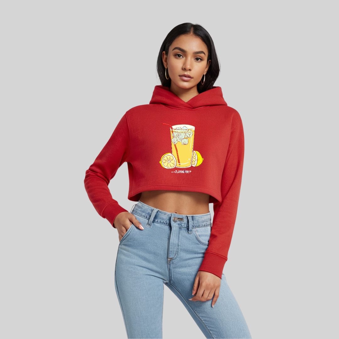 Lemonade Mood Women’s Crop Hoodie