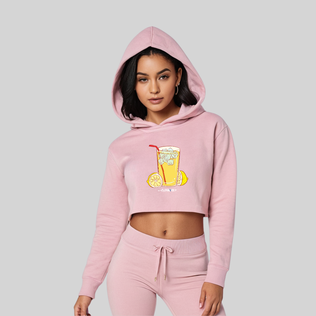 Lemonade Mood Women’s Crop Hoodie