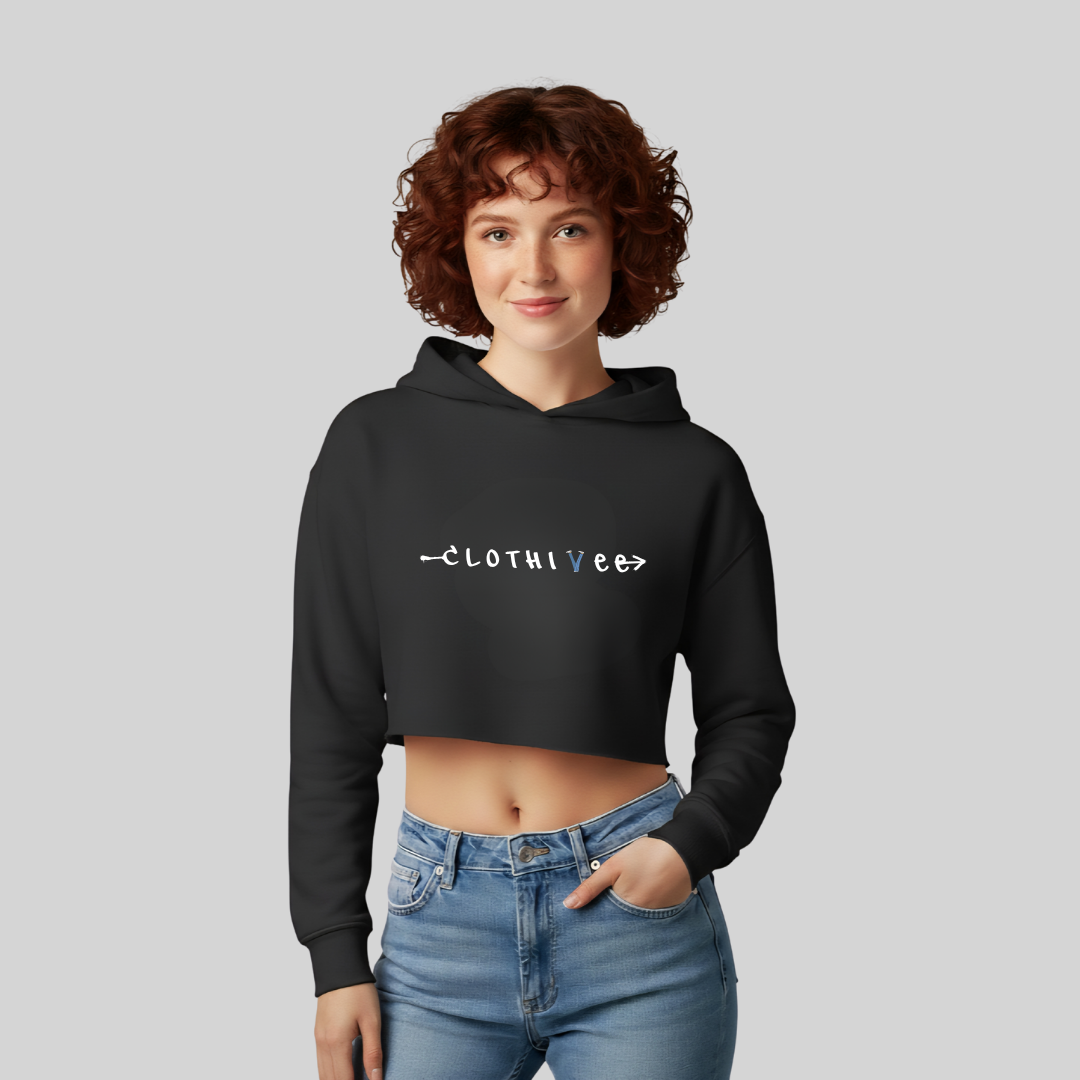 Clothivee Logo Women’s Crop Hoodie