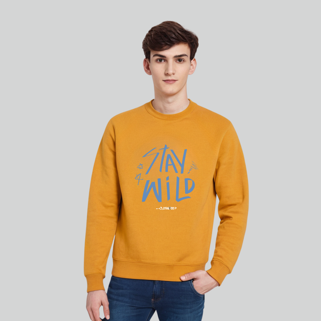 Clothivee Stay Wild Crew Neck Sweatshirt