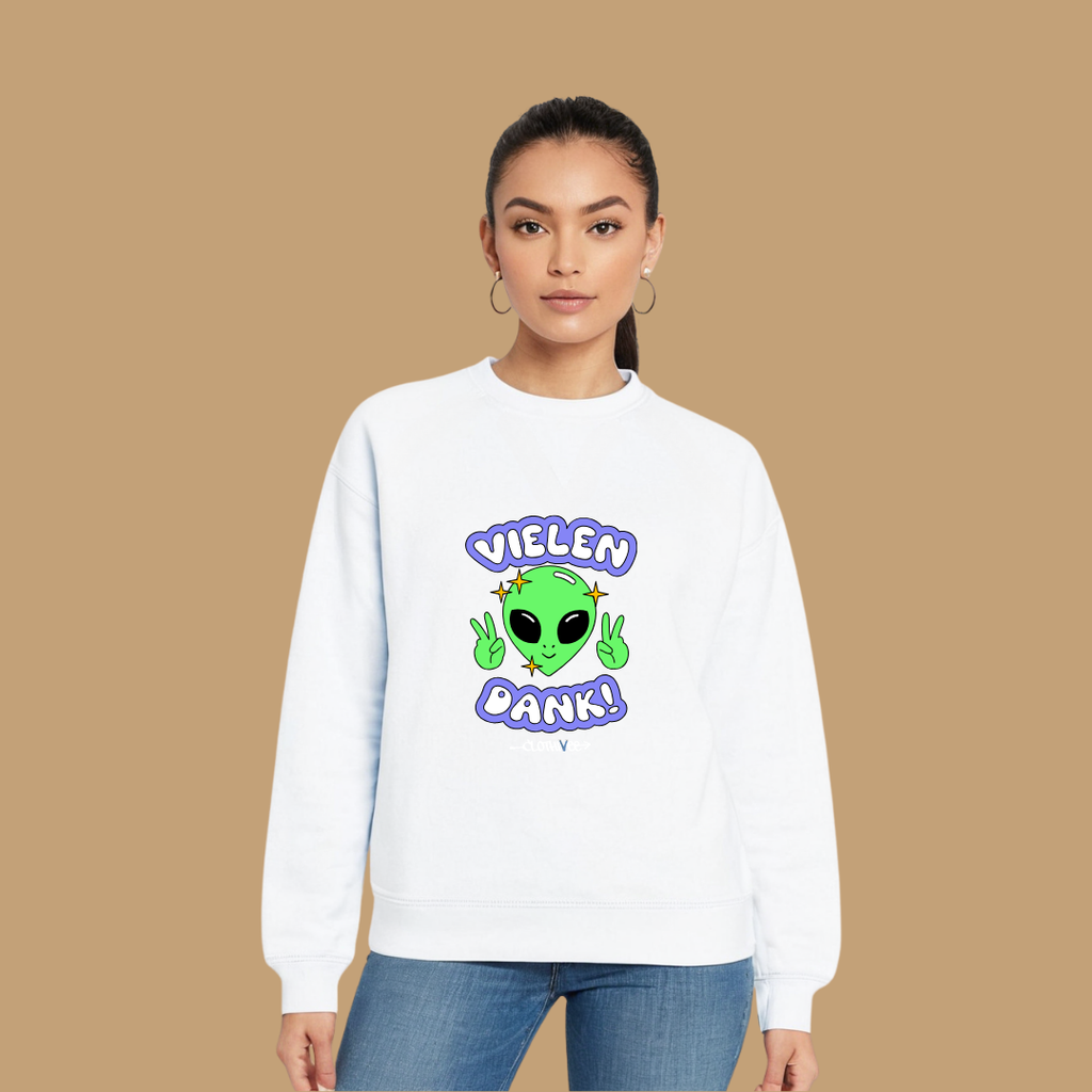 Clothivee Vielen Dank Alien Women Sweatshirt