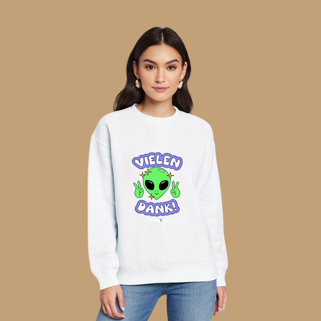 Clothivee Vielen Dank Alien Women Sweatshirt