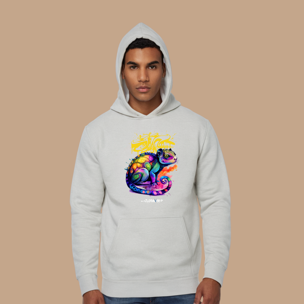 Graffiti Chameleon Art Hoodie