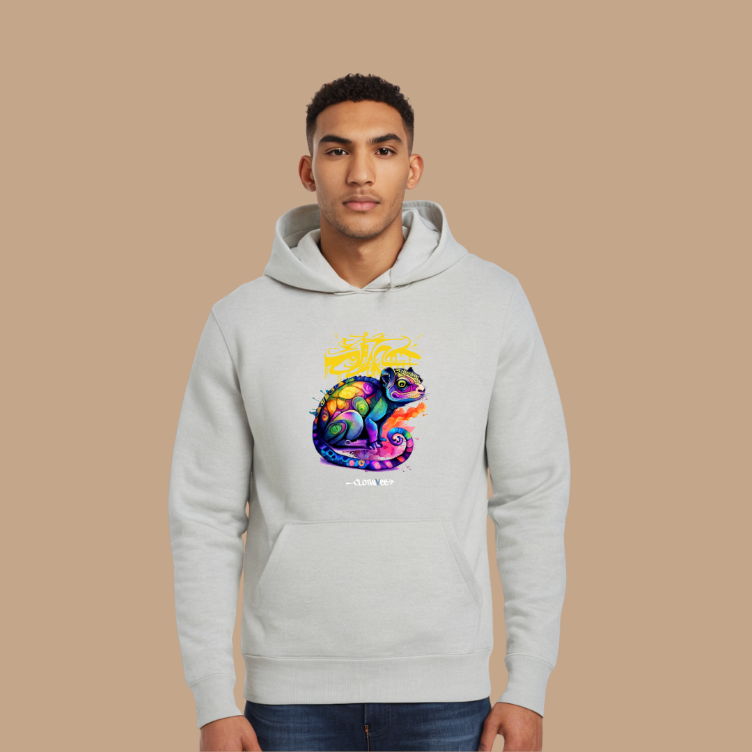 Graffiti Chameleon Art Hoodie