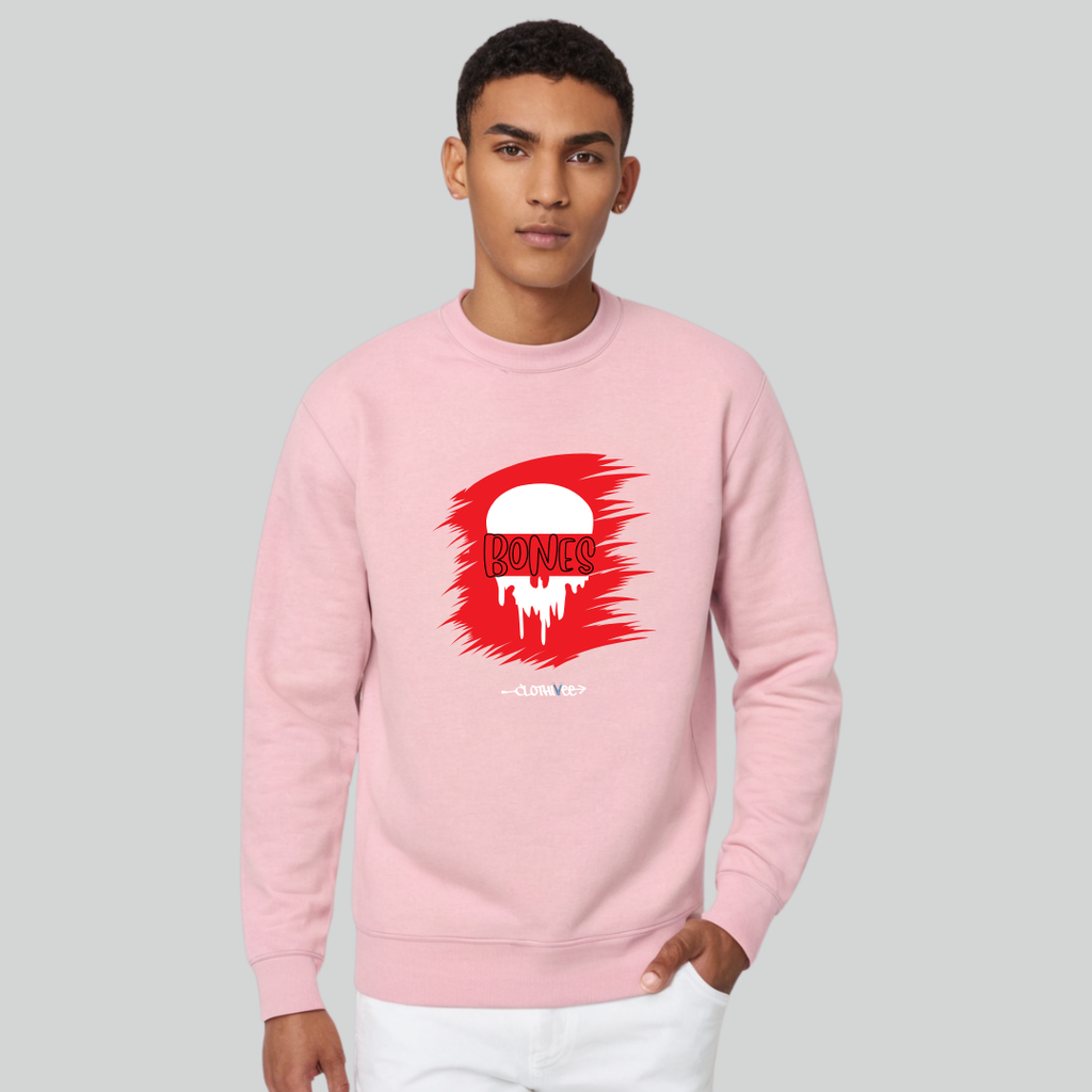 Clothivee Bones Red Dawn Crew Neck Sweatshirt