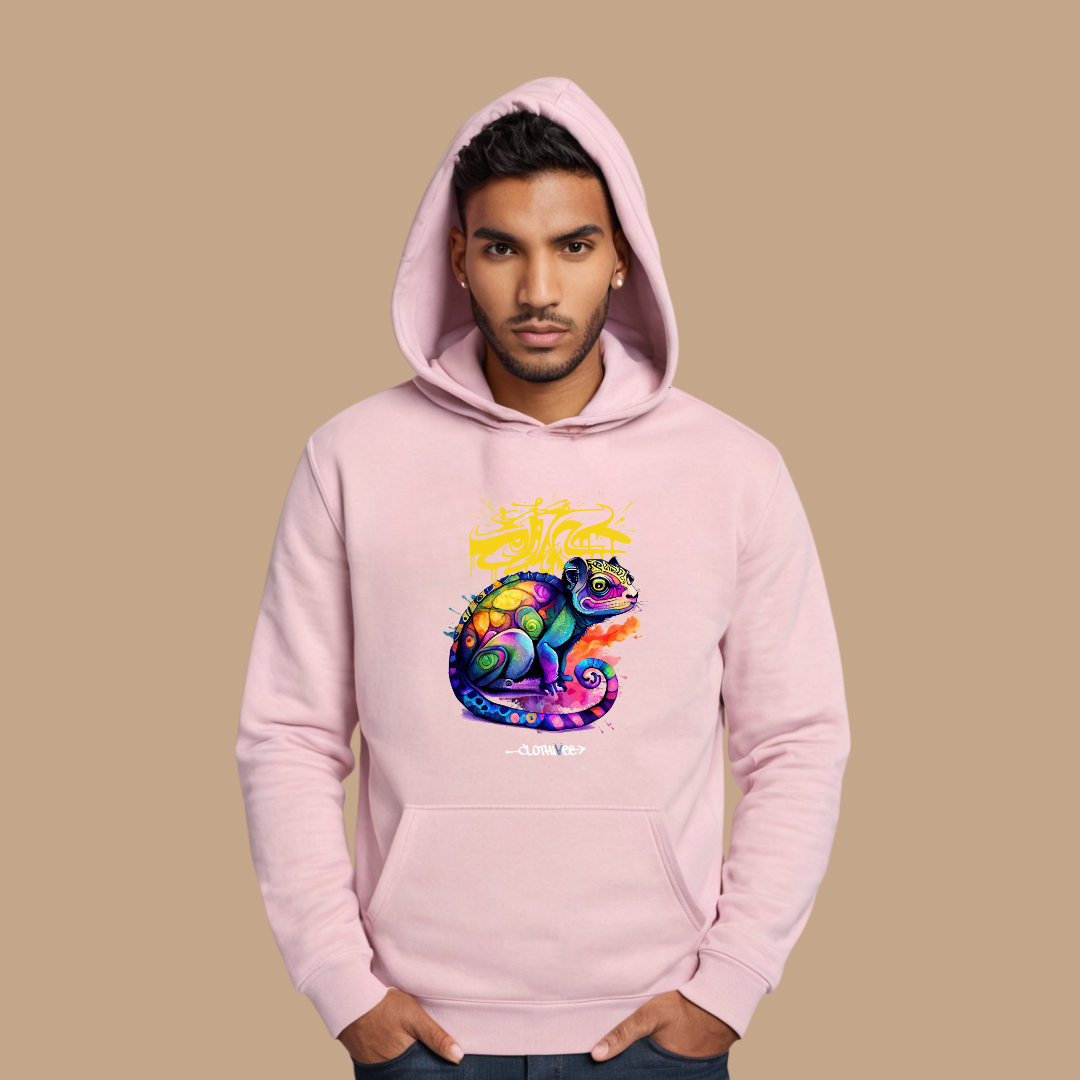 Graffiti Chameleon Art Hoodie