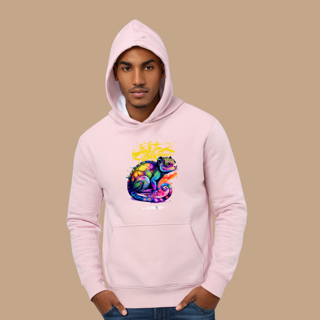 Graffiti Chameleon Art Hoodie