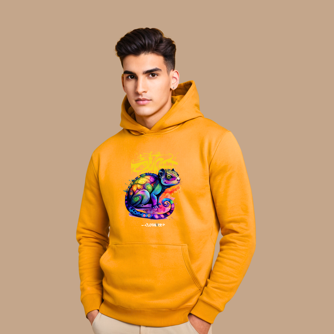 Graffiti Chameleon Art Hoodie