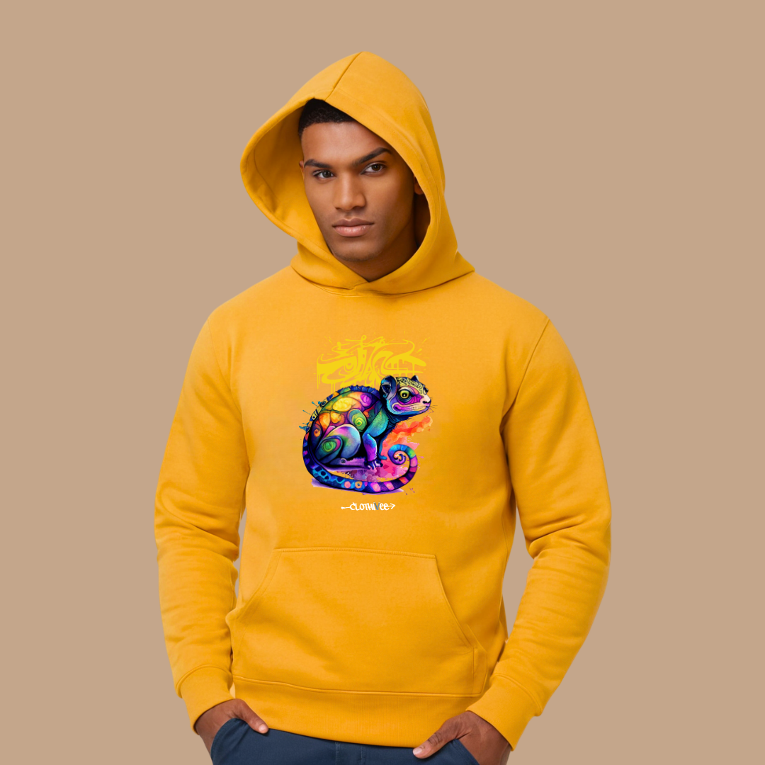 Graffiti Chameleon Art Hoodie