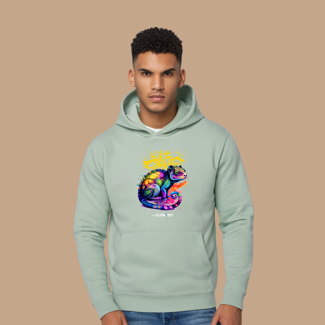 Graffiti Chameleon Art Hoodie
