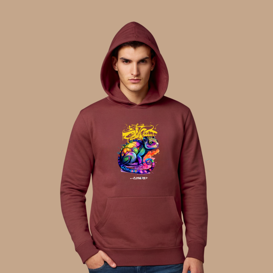 Graffiti Chameleon Art Hoodie
