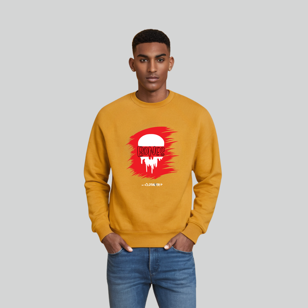 Clothivee Bones Red Dawn Crew Neck Sweatshirt
