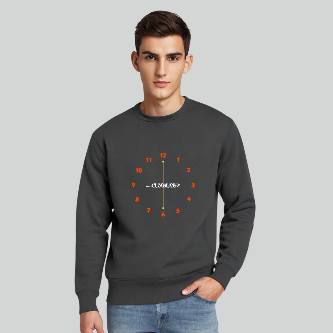 Clothivee Timeless Clock Crew Neck Sweatshirt