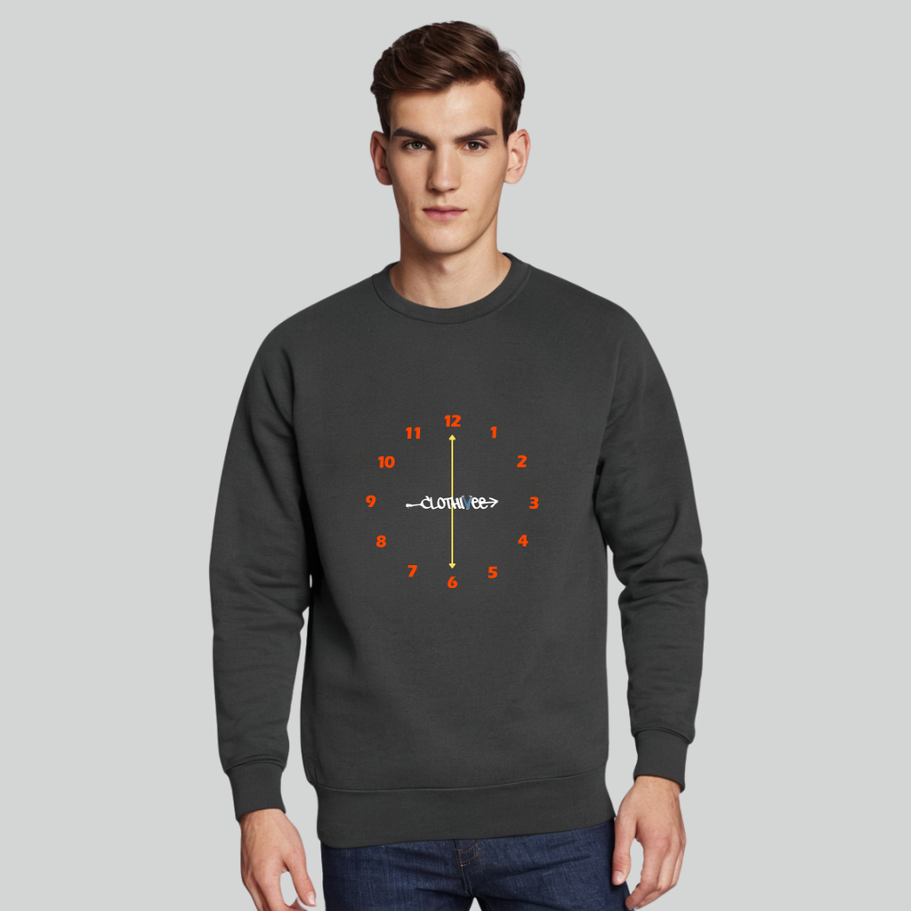 Clothivee Timeless Clock Crew Neck Sweatshirt