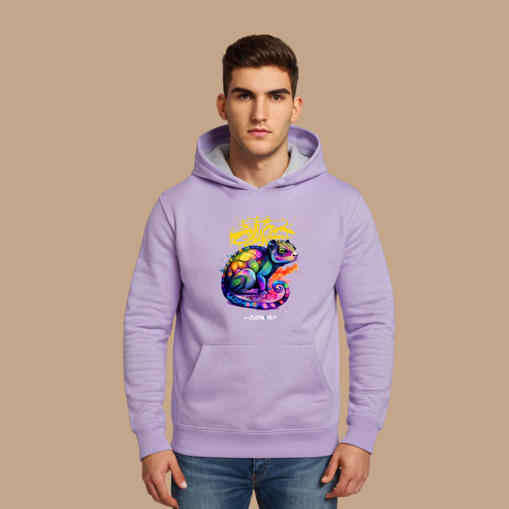Graffiti Chameleon Art Hoodie
