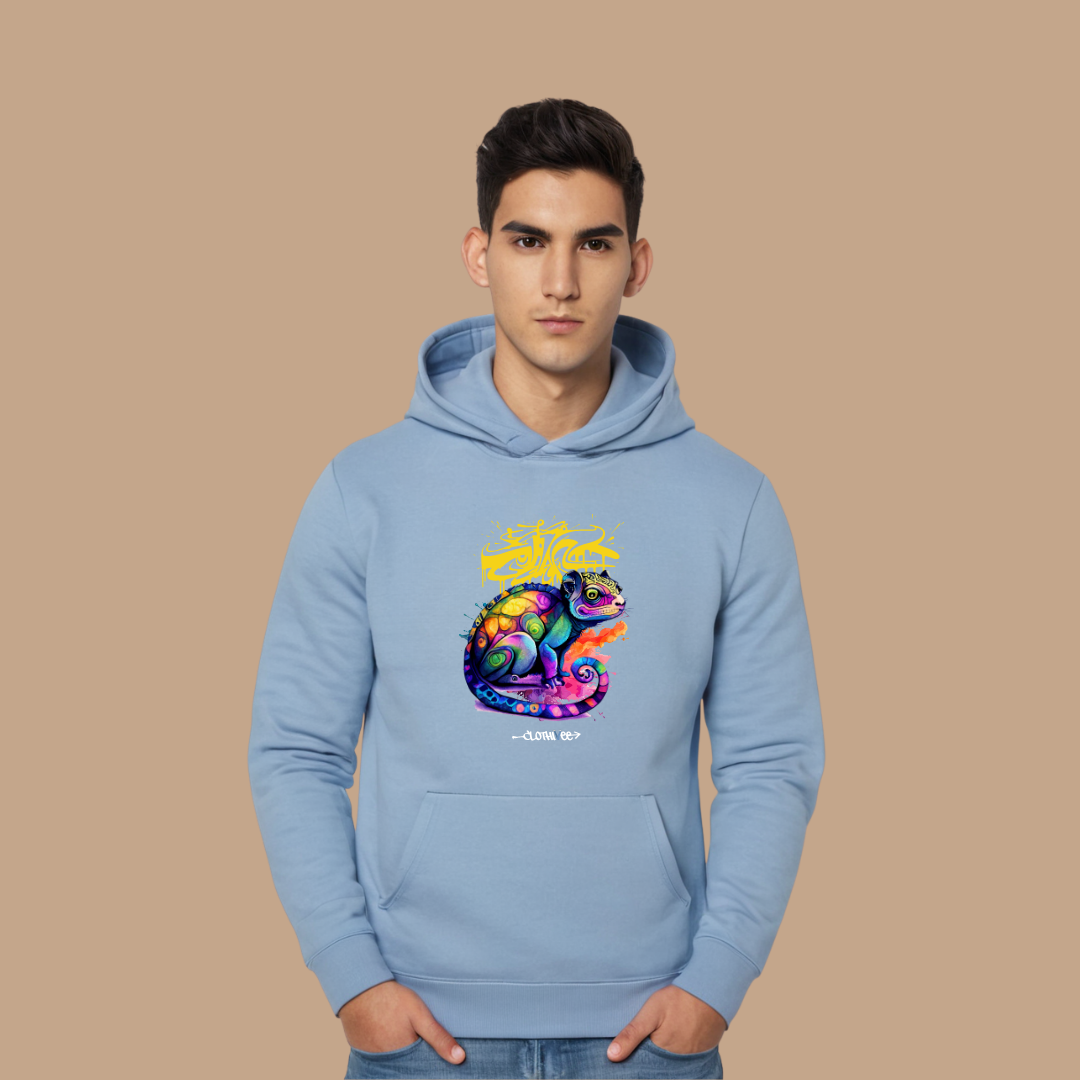 Graffiti Chameleon Art Hoodie