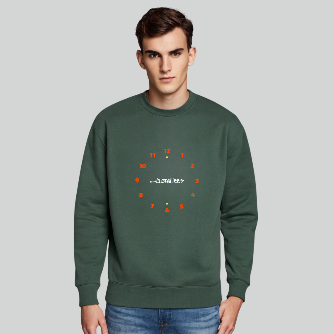 Clothivee Timeless Clock Crew Neck Sweatshirt
