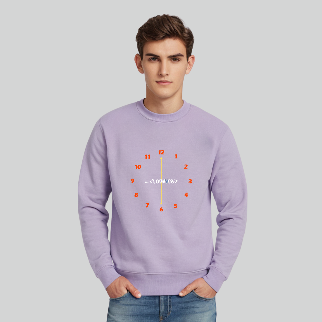 Clothivee Timeless Clock Crew Neck Sweatshirt