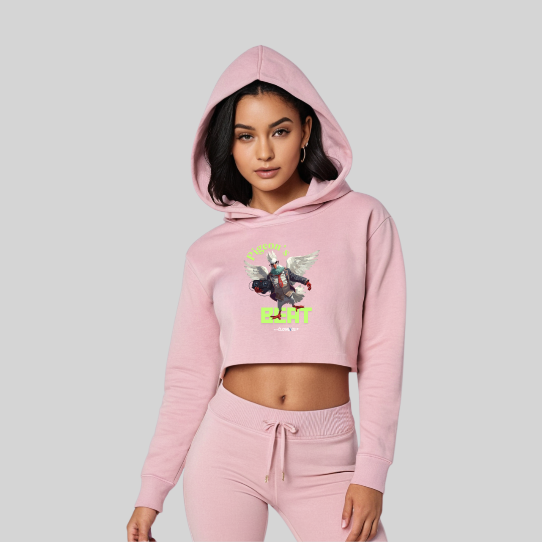 Pigeon's Beat Women’s Crop Hoodie