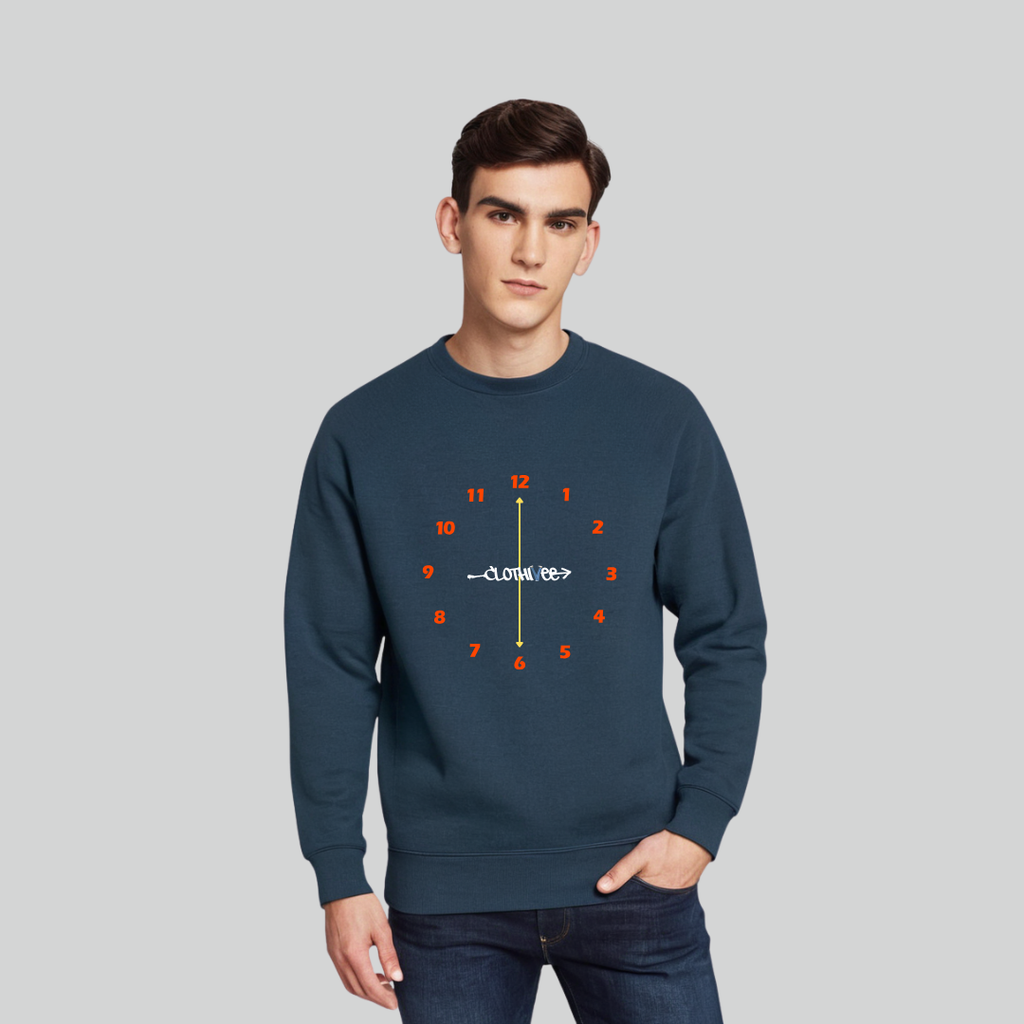 Clothivee Timeless Clock Crew Neck Sweatshirt