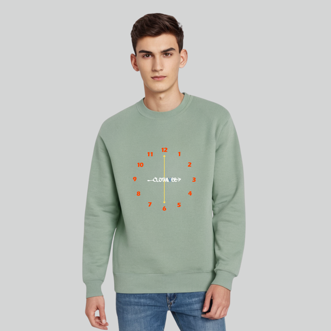 Clothivee Timeless Clock Crew Neck Sweatshirt