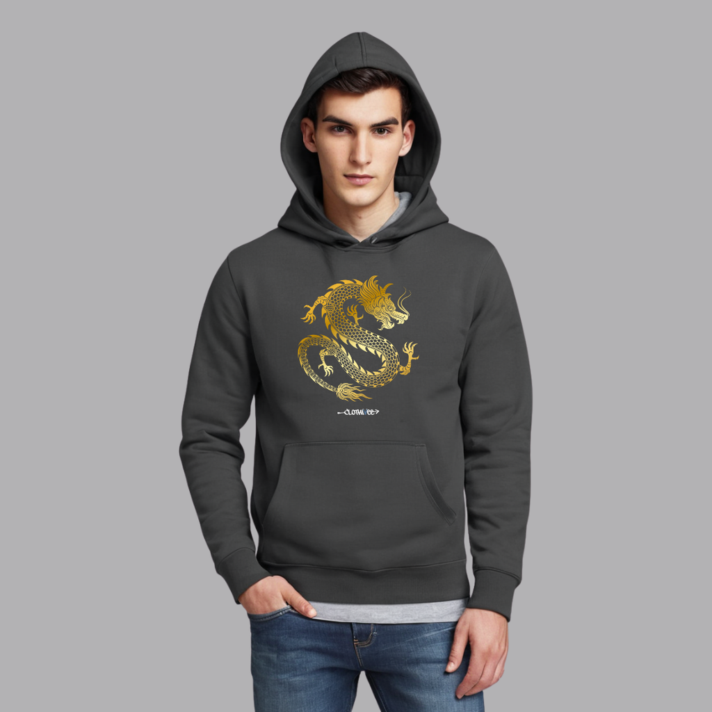 Clothivee Golden Dragon Hoodie