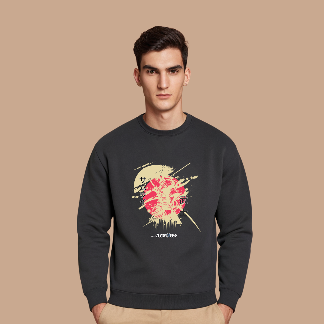 Samurai Brushstroke Art Sweatshirt