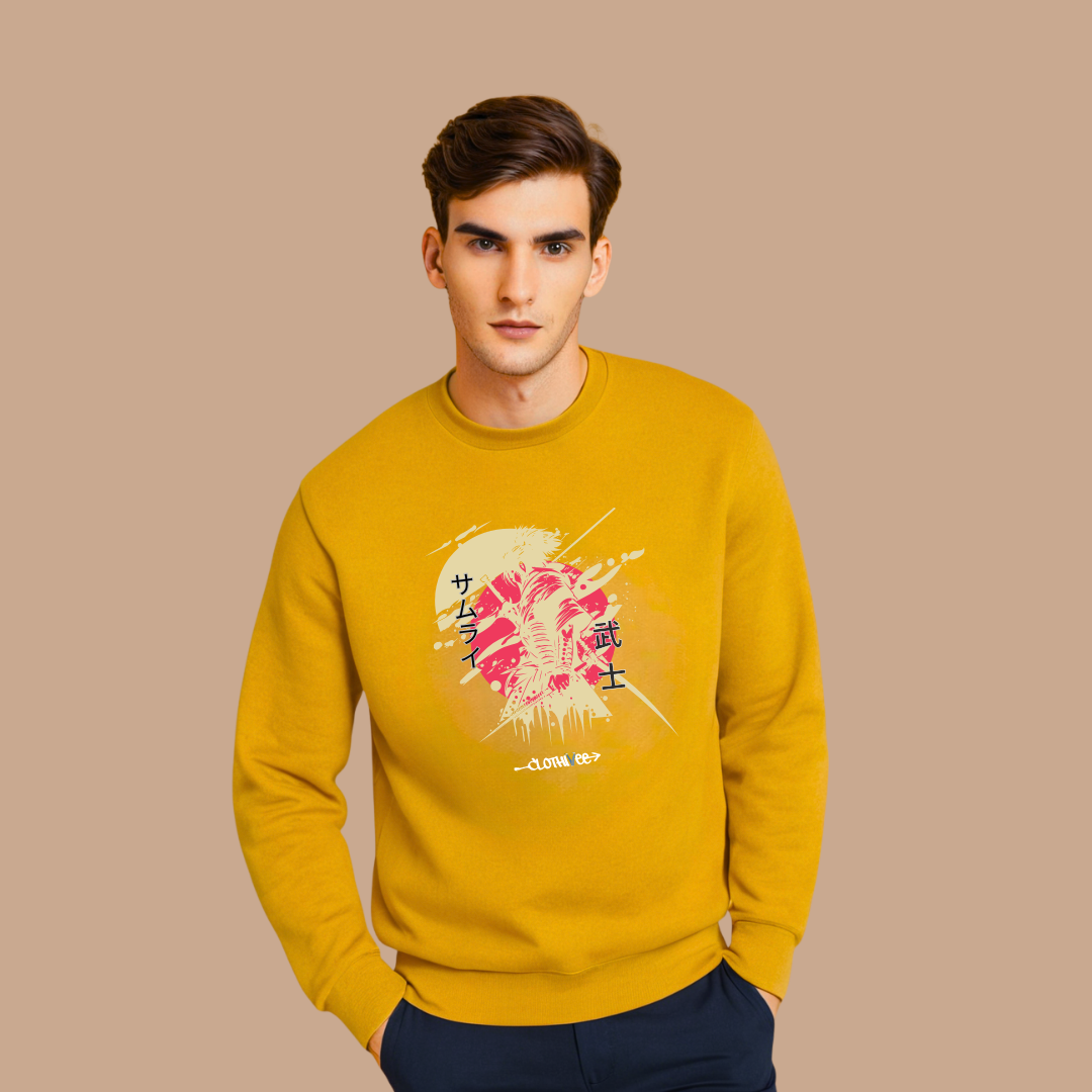 Samurai Brushstroke Art Sweatshirt
