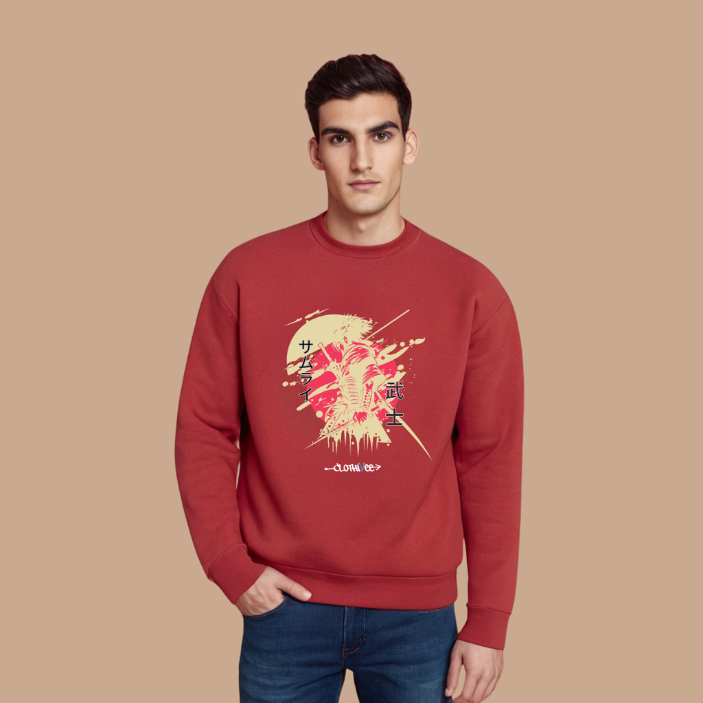 Samurai Brushstroke Art Sweatshirt