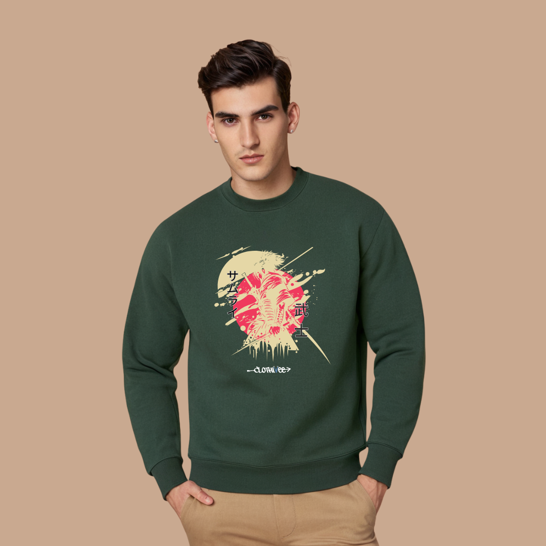 Samurai Brushstroke Art Sweatshirt