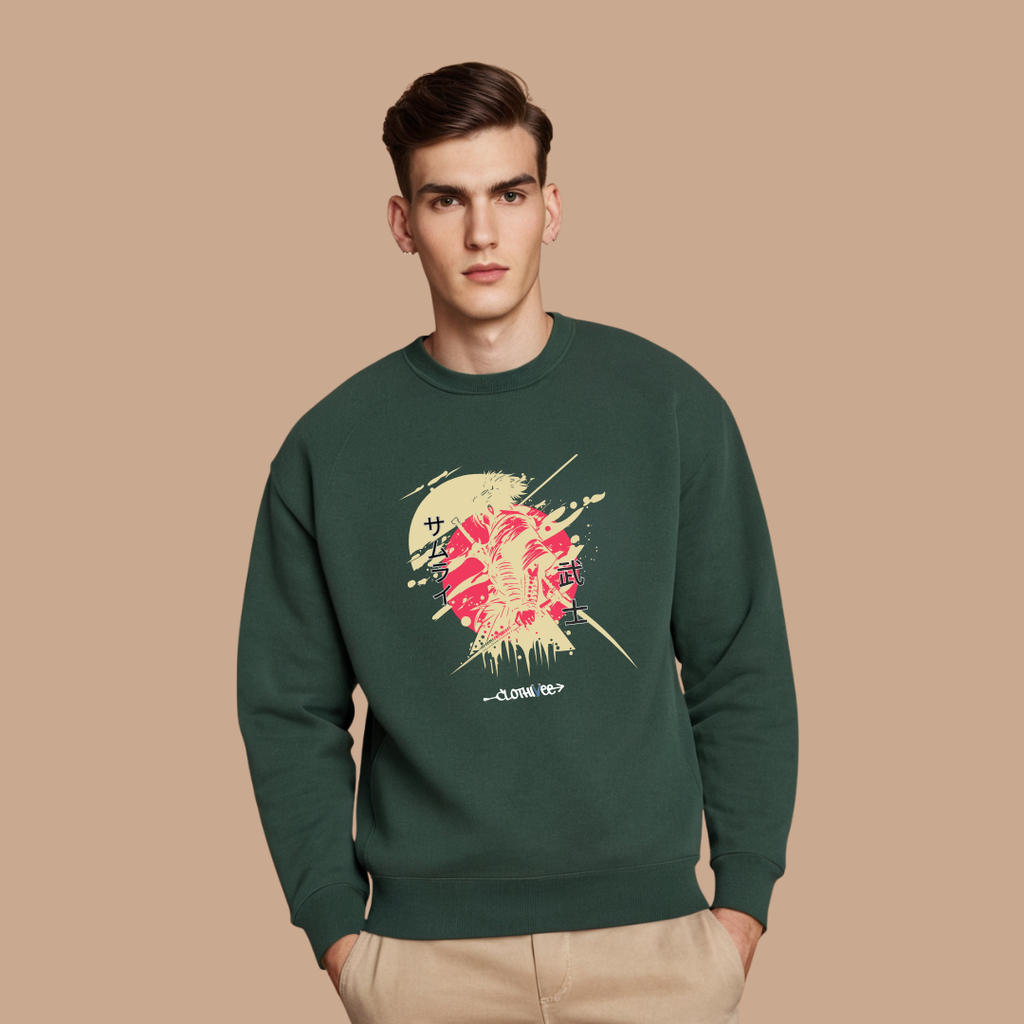 Samurai Brushstroke Art Sweatshirt