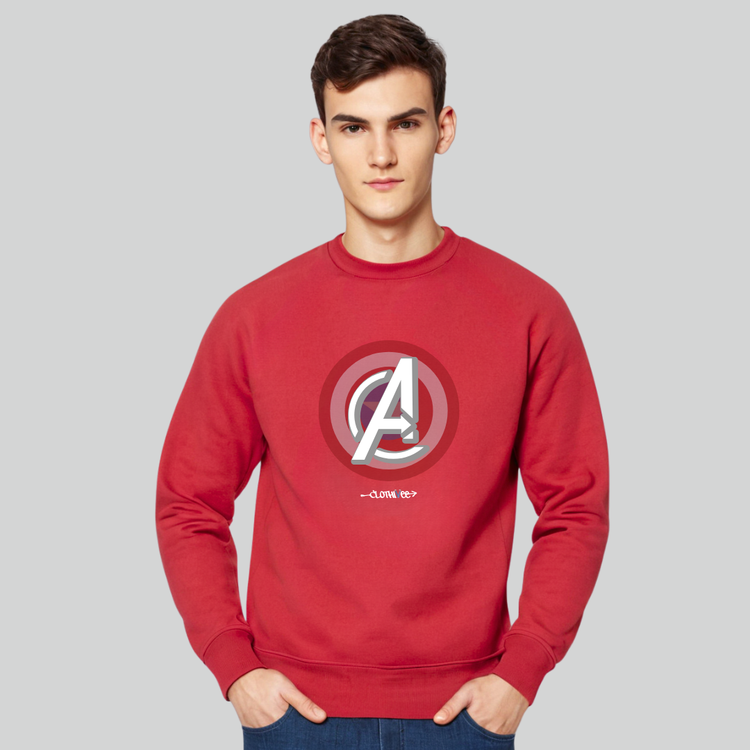 Clothivee Heroic Shield Crew Neck Sweatshirt