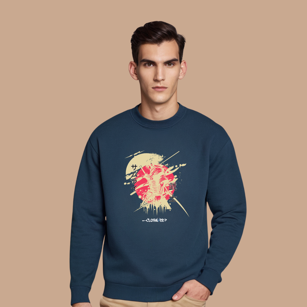 Samurai Brushstroke Art Sweatshirt