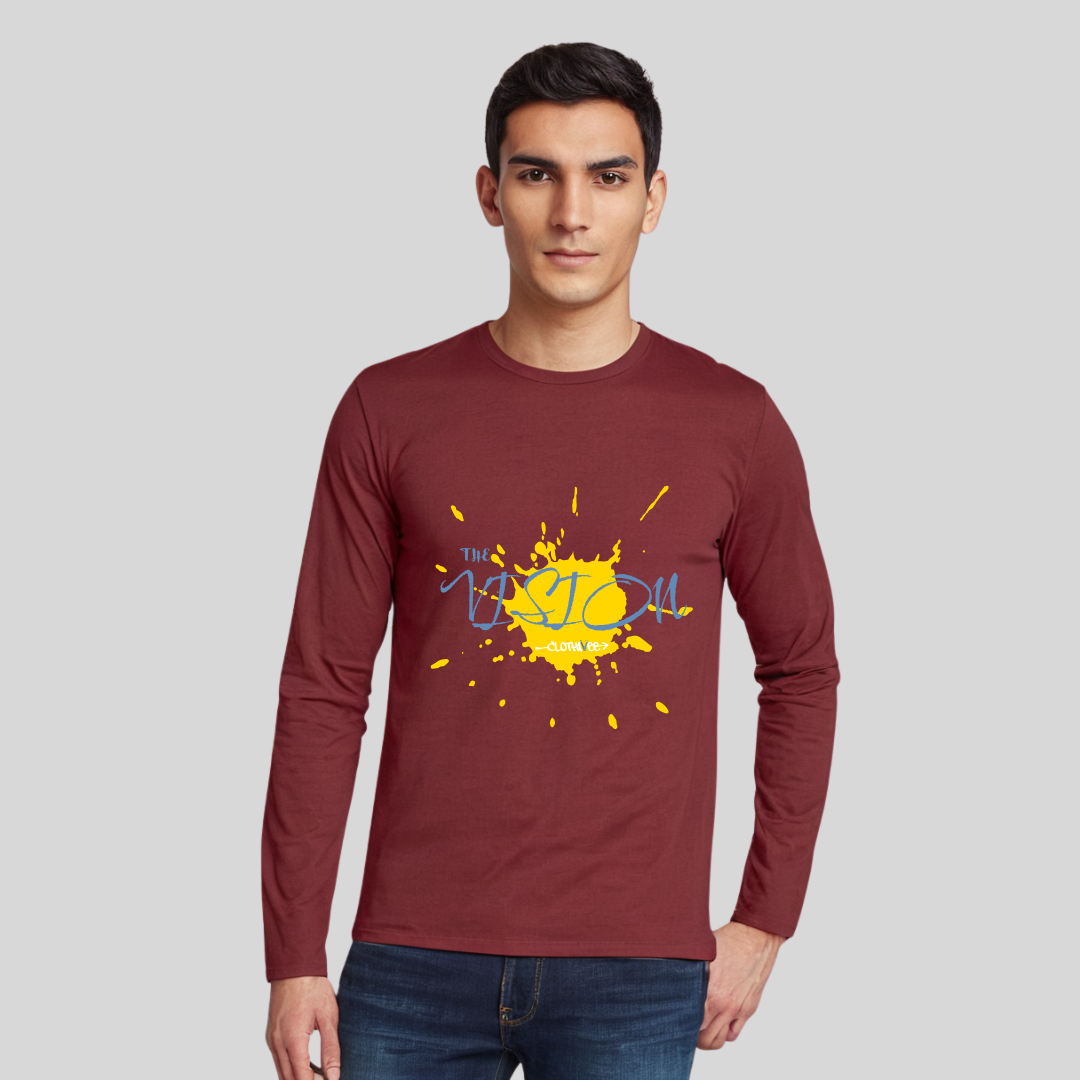 Clothivee Vision Splash Full Sleeves T-shirt