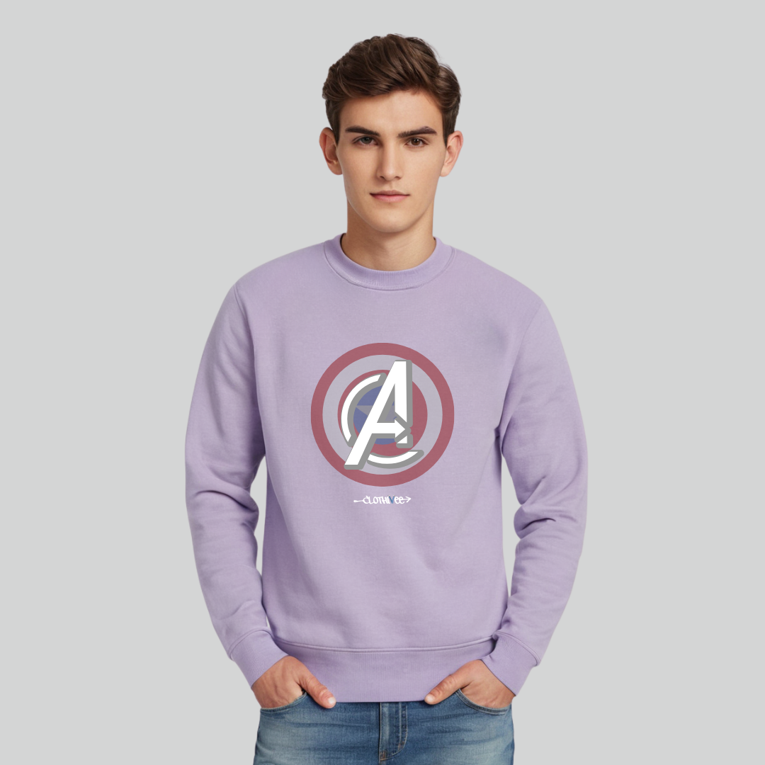Clothivee Heroic Shield Crew Neck Sweatshirt