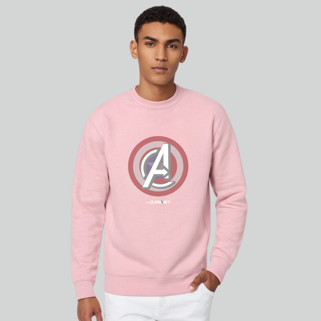 Clothivee Heroic Shield Crew Neck Sweatshirt