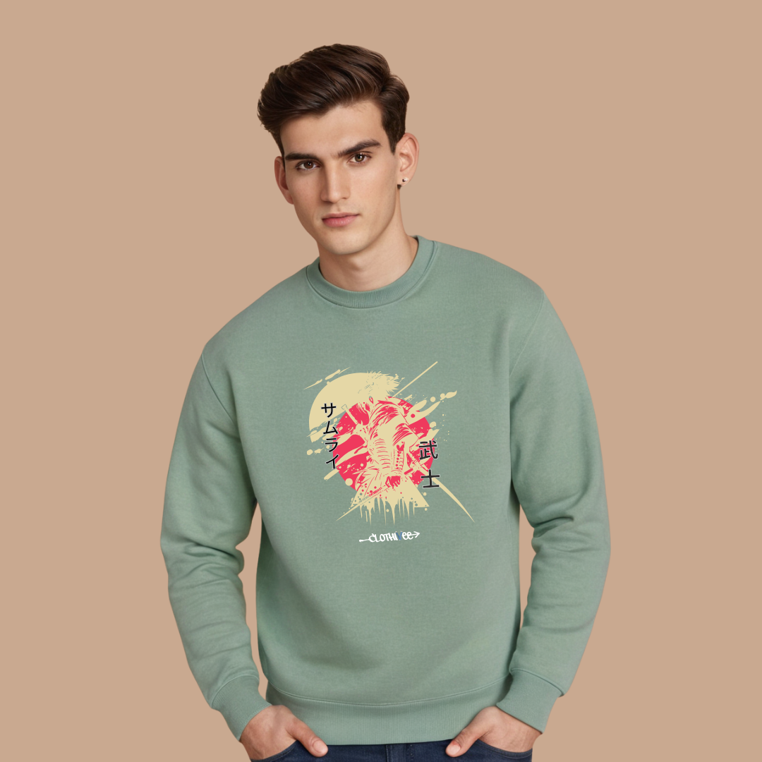 Samurai Brushstroke Art Sweatshirt