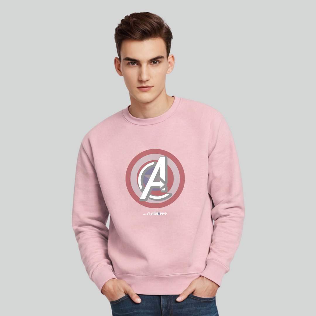 Clothivee Heroic Shield Crew Neck Sweatshirt