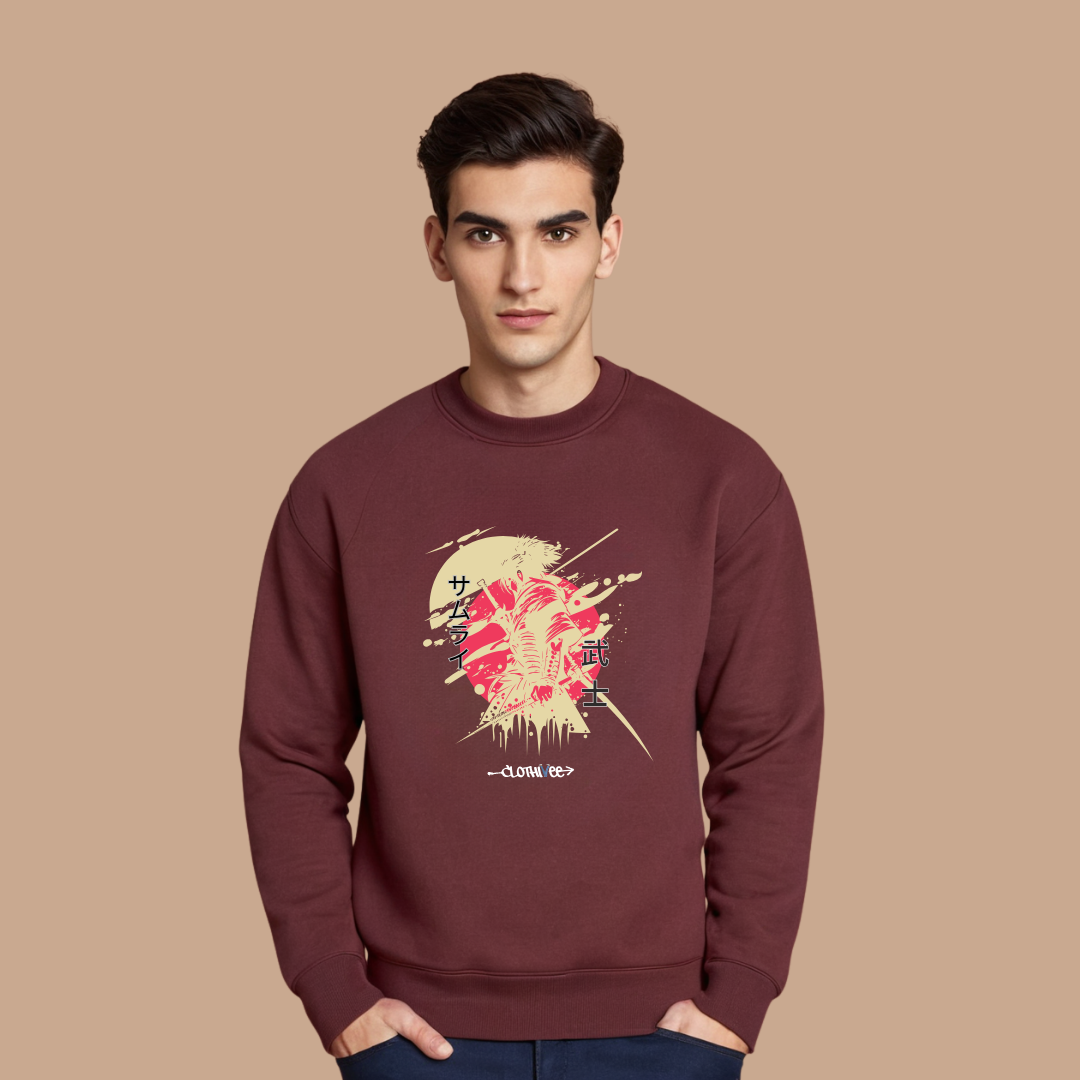 Samurai Brushstroke Art Sweatshirt