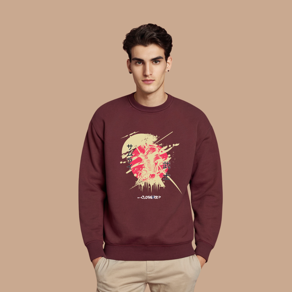 Samurai Brushstroke Art Sweatshirt
