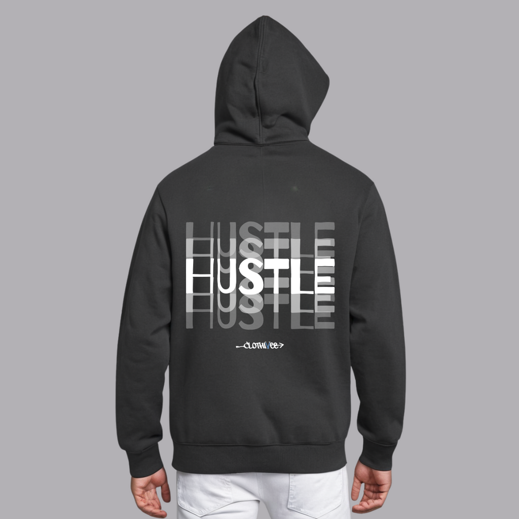 Clothivee Hustle Stacked Oversized Hoodie