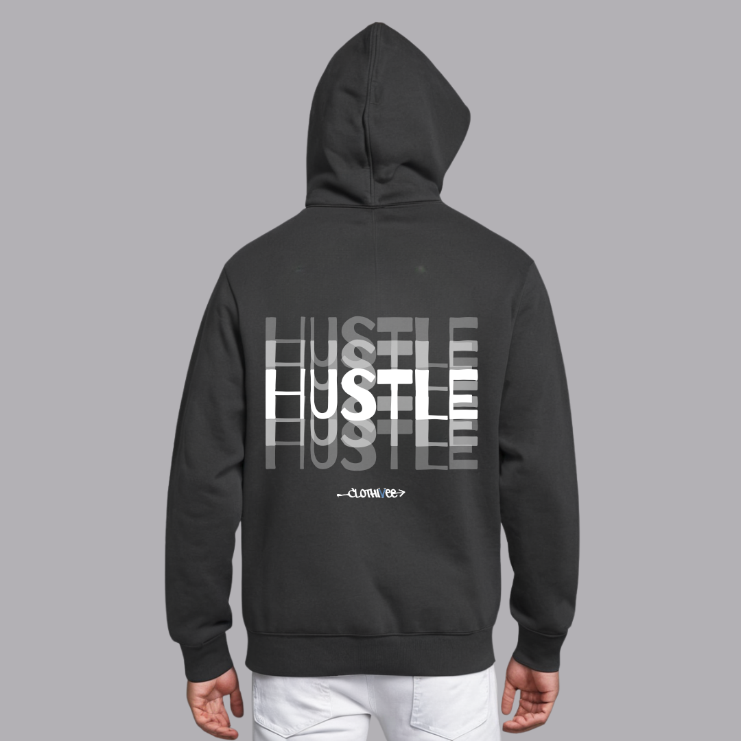 Clothivee Hustle Stacked Oversized Hoodie