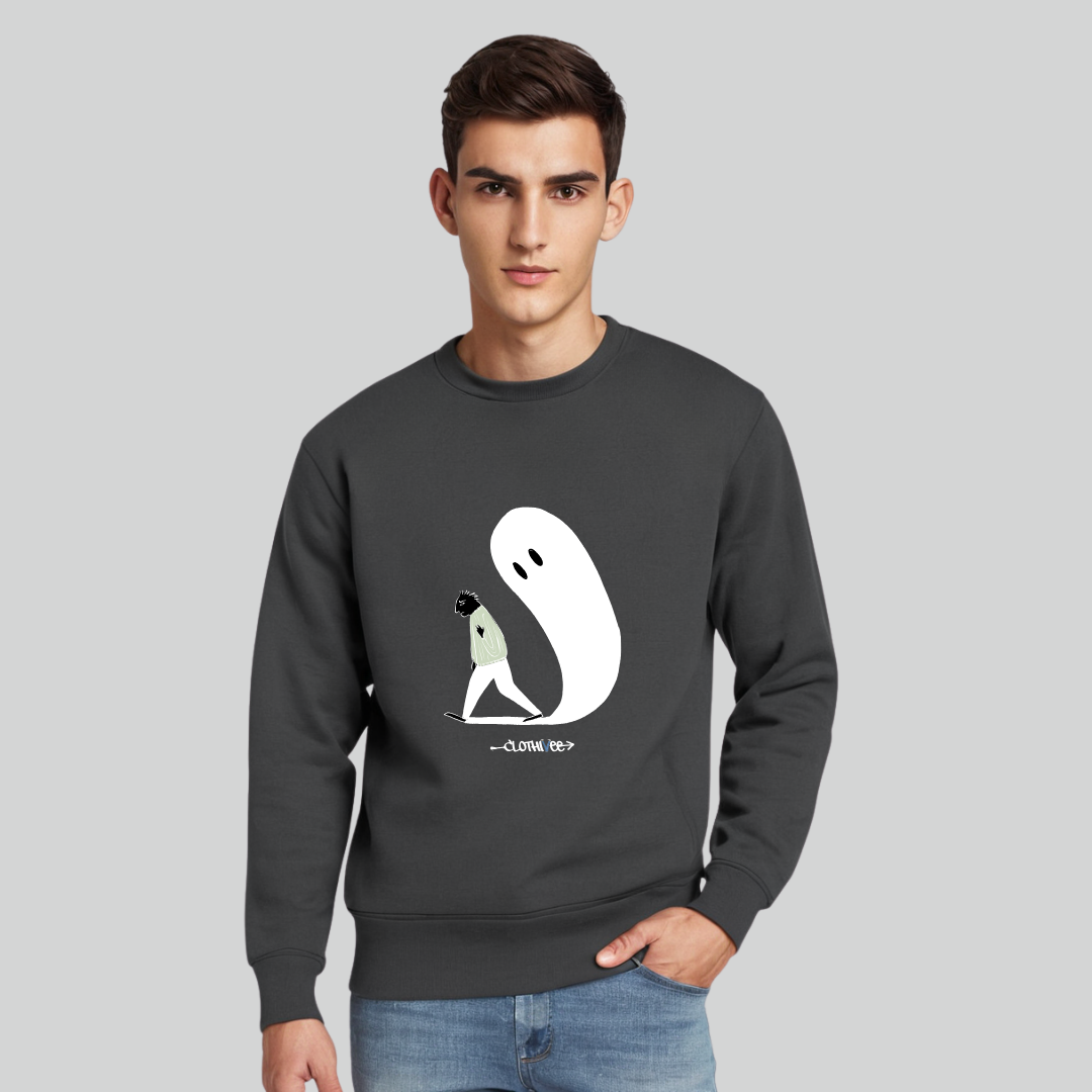Clothivee Haunting Steps Crew Neck Sweatshirt